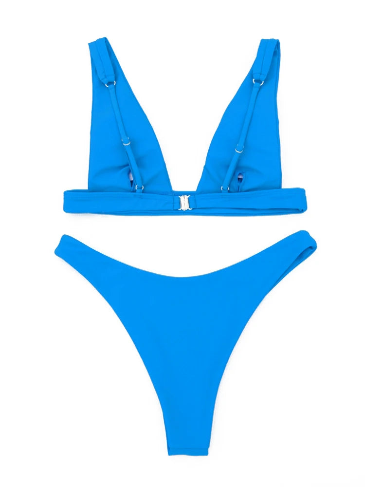 Bikini unicolor para mujer